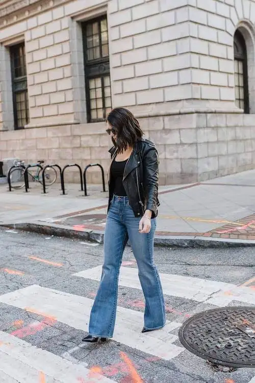 flare jeans outfit
