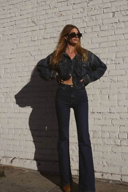 flare jeans outfit