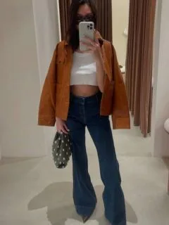 flare jeans outfit