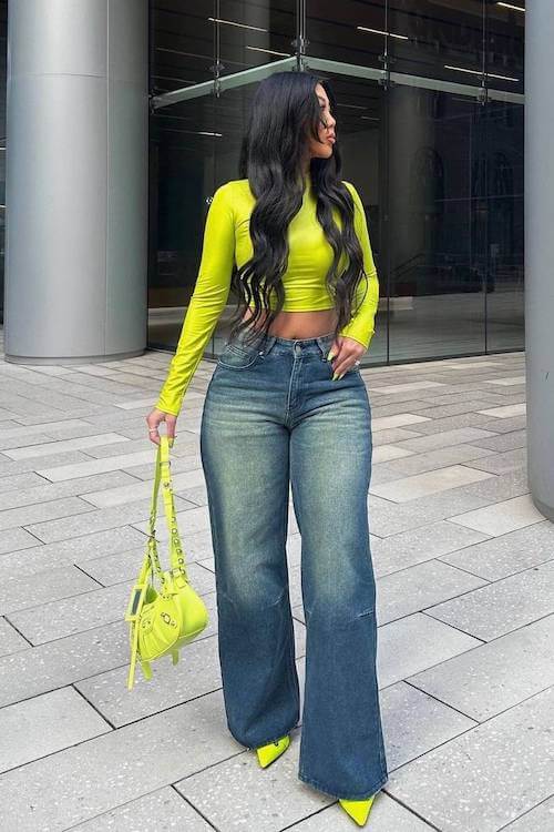 flare jeans outfit