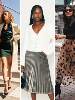 formal winter skirt outfits ideas