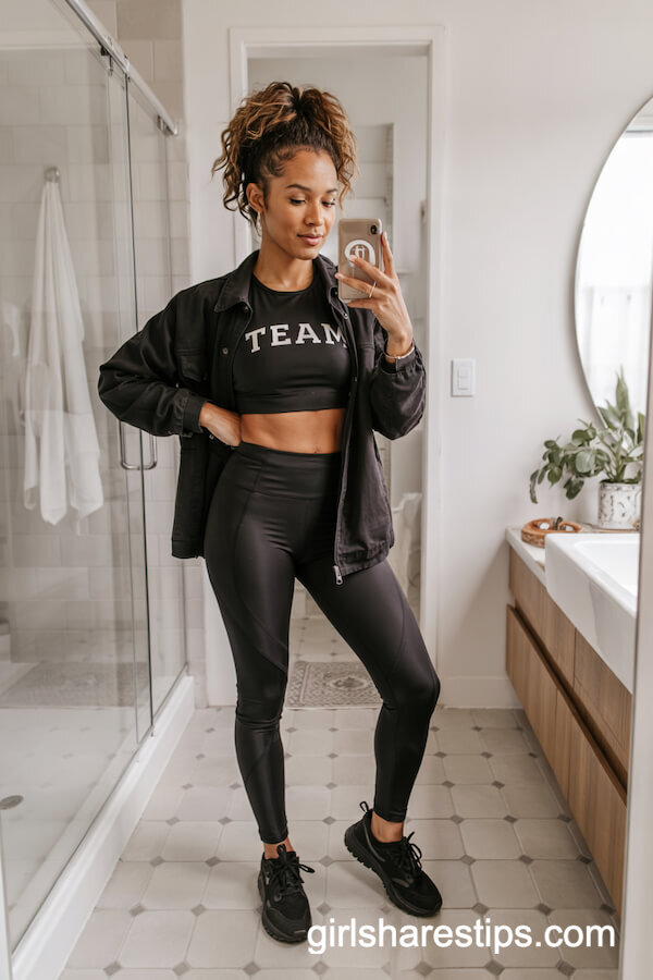 Team Crop Top and Athleisure Leggings