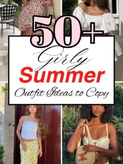 girly summer outfits collage