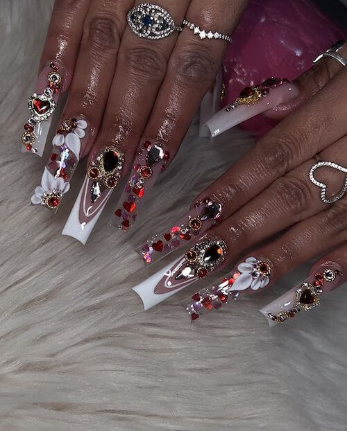 Long Nail Design Ideas To Celebrate Your Birthday