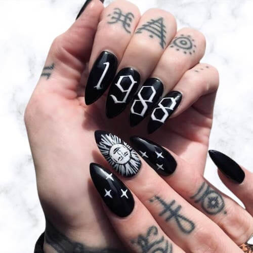 Birth Year Nails