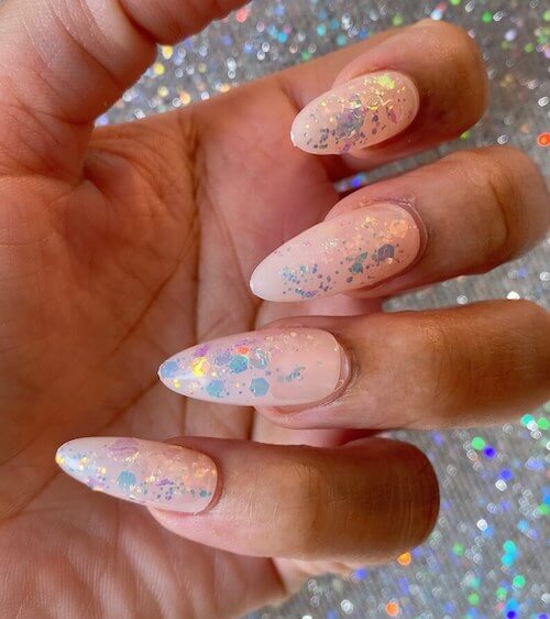 Confetti Nails for Birthday