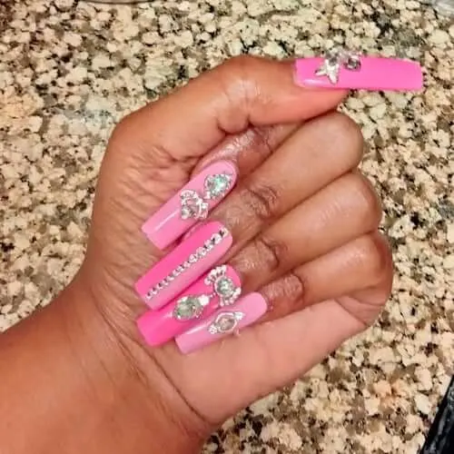 Best Birthday Manicure With Pink Nail Polish