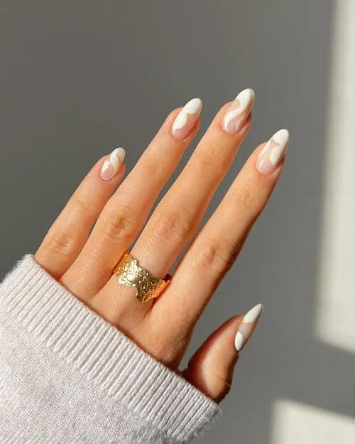 White Birthday Nails