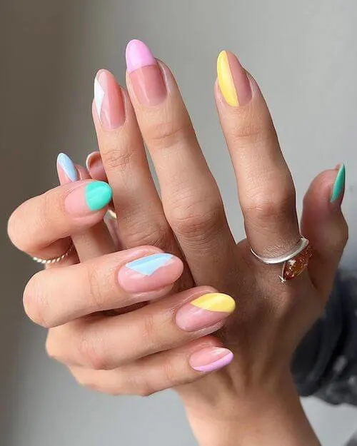 Colorful Nails For Birthday Parties