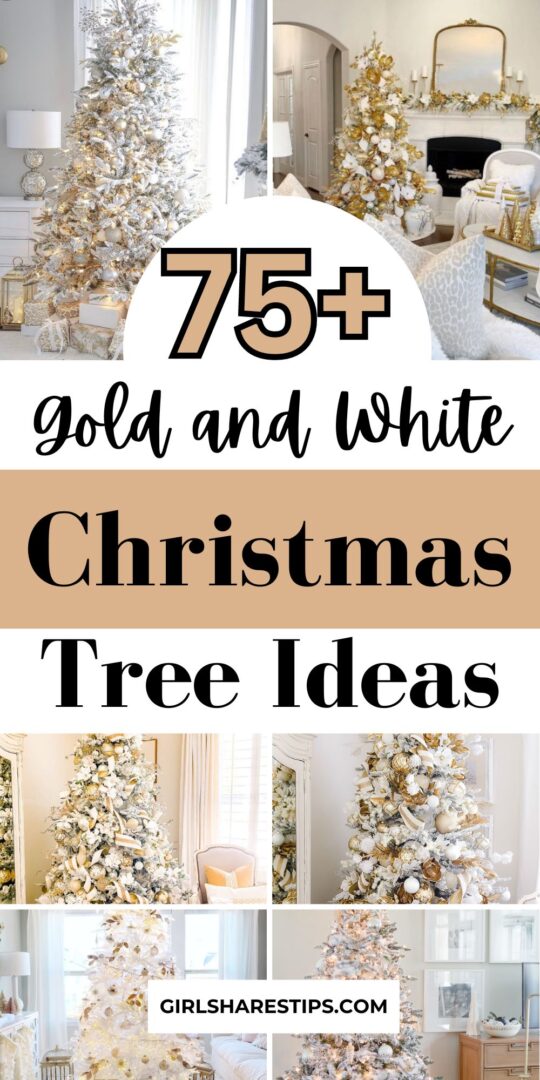 75+ Elegant White And Gold Christmas Tree Ideas [2025] For A Stunning ...