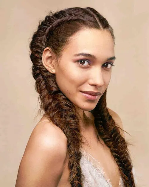 Fishtail Braid graduation hairstyles for long hair