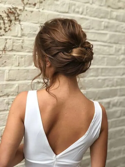 Messy Updo To Wear With A Graduation Cap