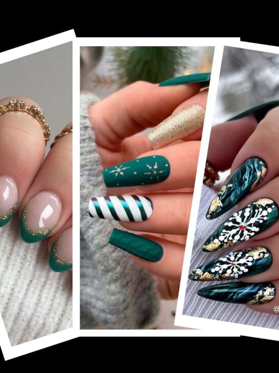 50+ Best Green Christmas Nail Ideas [2023] For A Gorgeous Festive Style