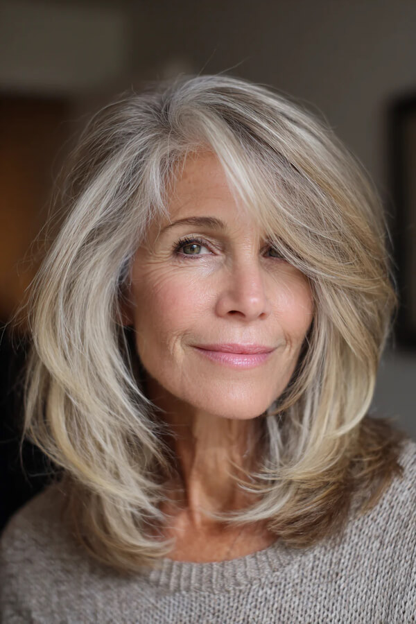 Feathered Layers with Side Bangs