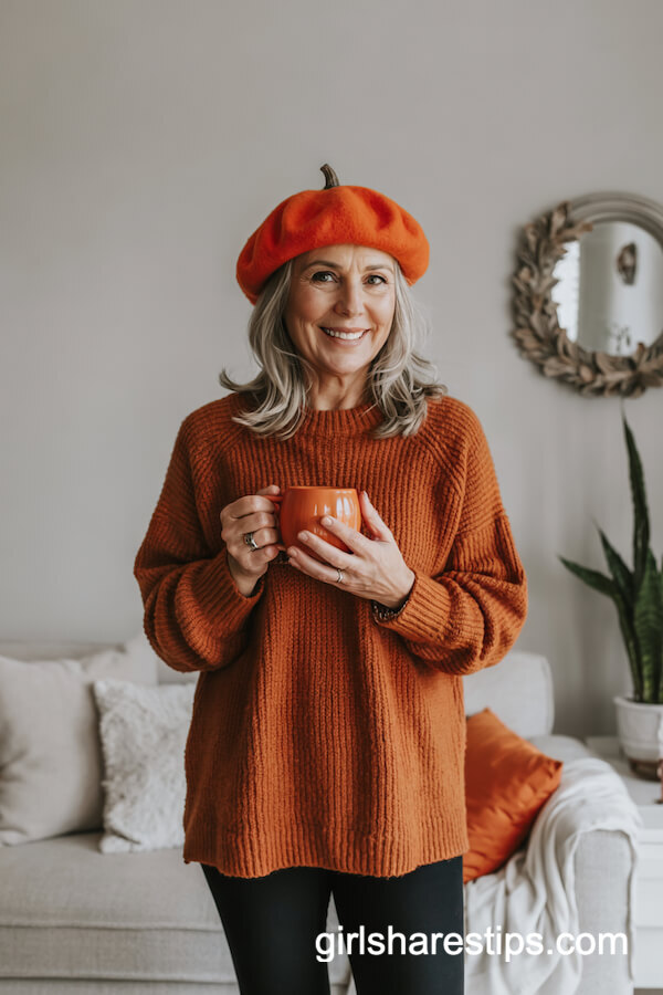 Cozy Pumpkin Sweater Queen