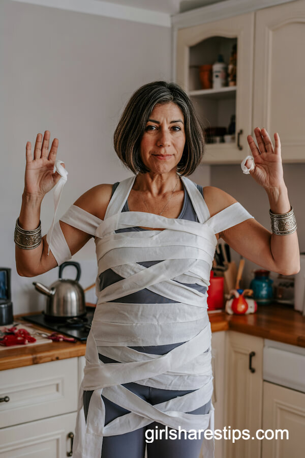 Mummy in Monochrome Chic
