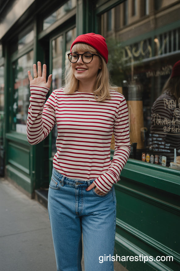 Where’s Waldo Inspired Striped Glasses Costume