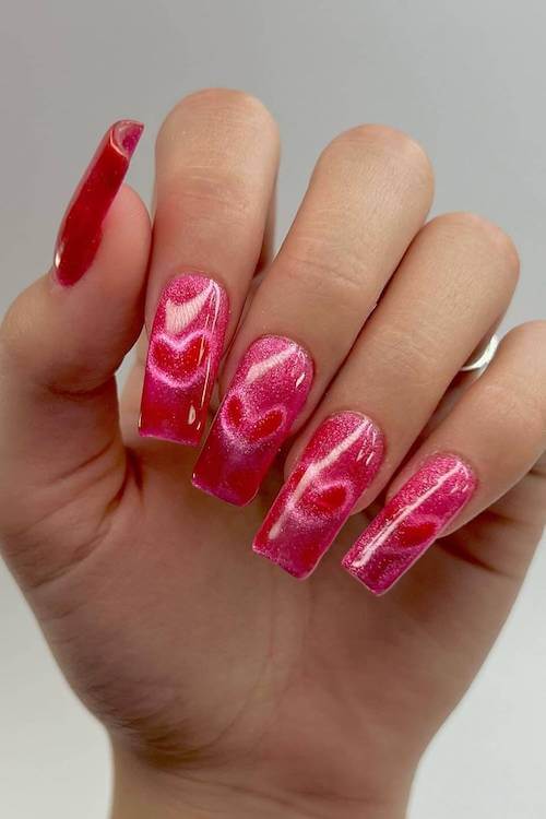 heart nails