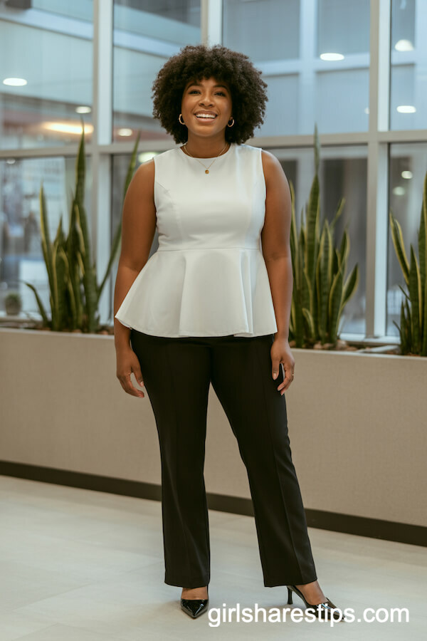 Monochromatic Camel Pantsuit for Polished Impact