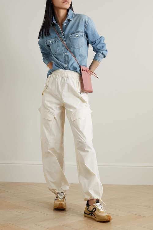 denim shirt outfit ideas female