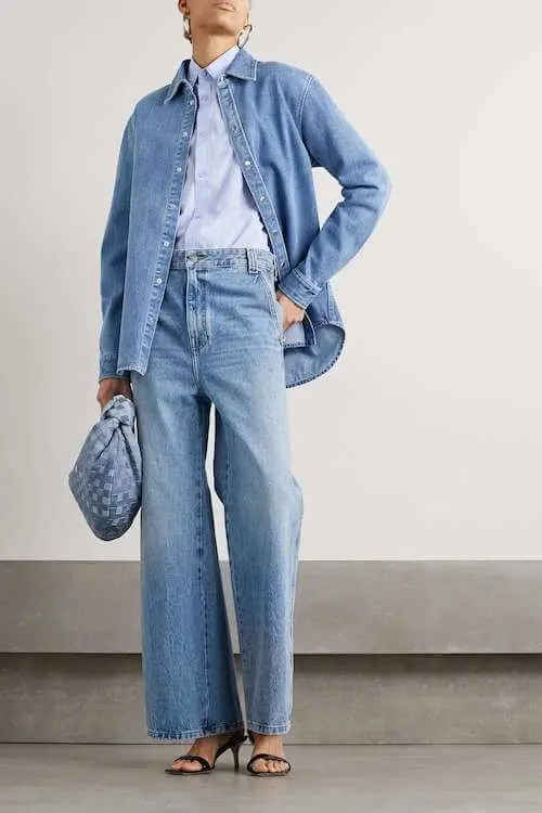 denim shirt outfit ideas female