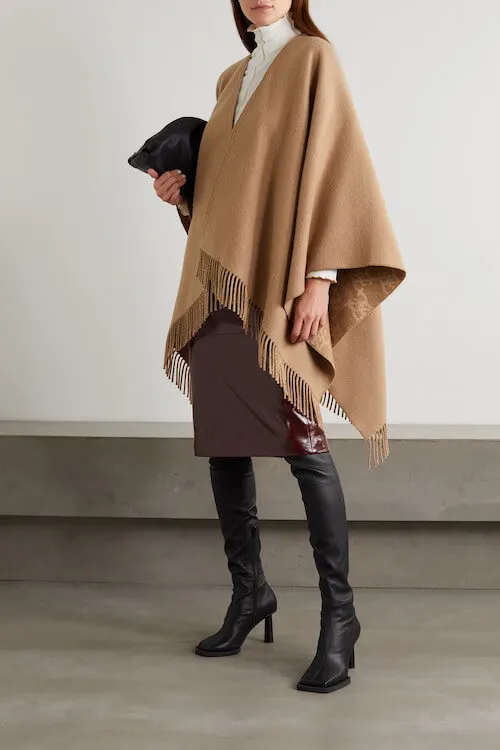 how to wear a poncho sweater