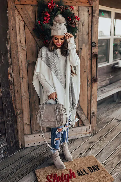 Cute discount poncho sweaters
