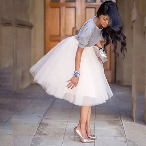 how to wear a tulle skirt