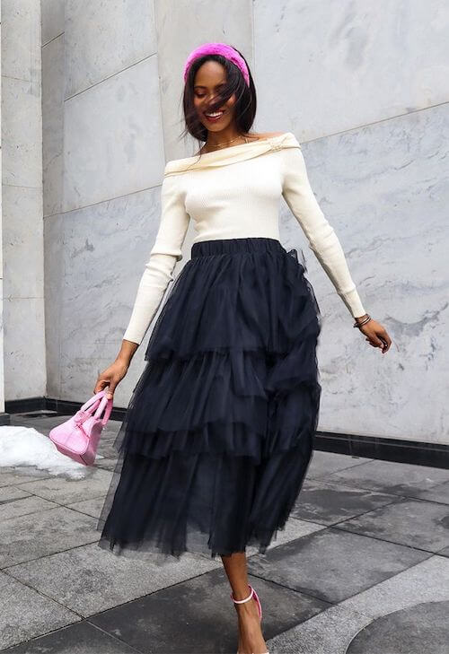 how to wear a tulle skirt