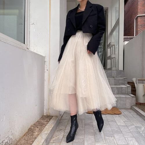 how to wear a tulle skirt