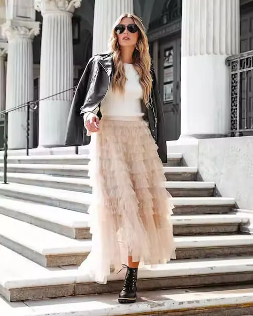 how to wear a tulle skirt