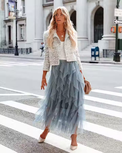 how to wear a tulle skirt