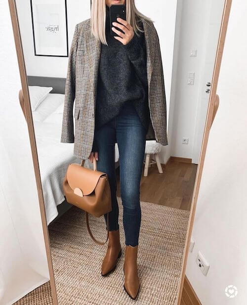 How To Wear Ankle Boots With Skinny Jeans: 35+ Outfit Ideas & Best ...