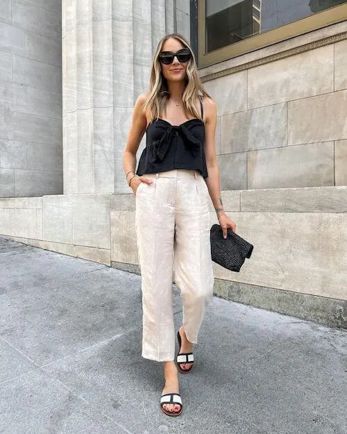 How To Wear Linen Pants [2024]: 60+ Modern & Chic Linen Pants Outfit ...