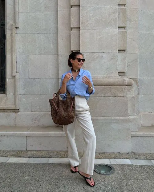 How to wear linen pants in summer