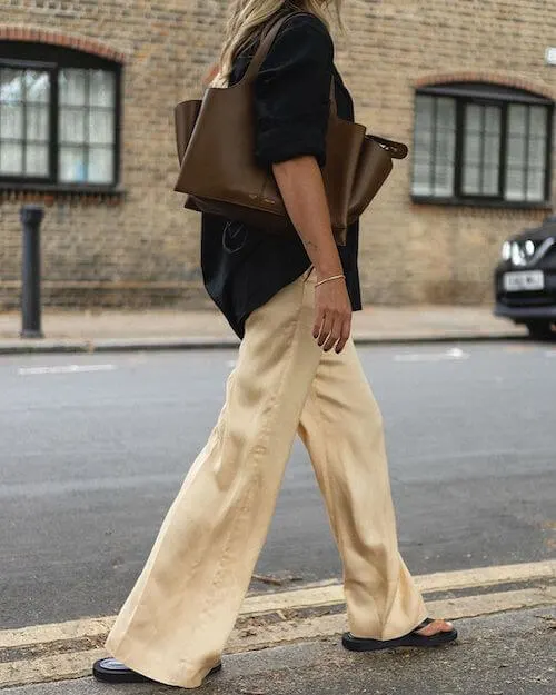How do you style linen pants in the fall