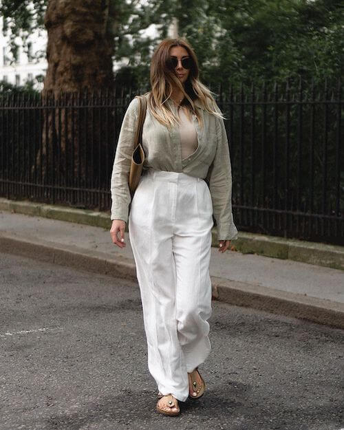 How do you style linen pants in the fall