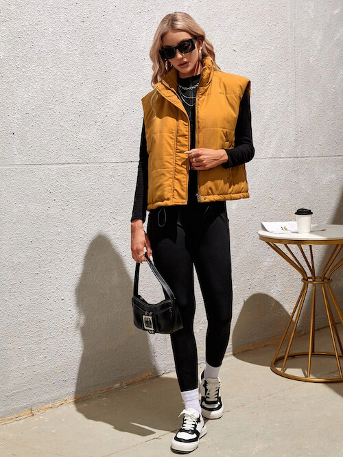 how to wear puffer vest