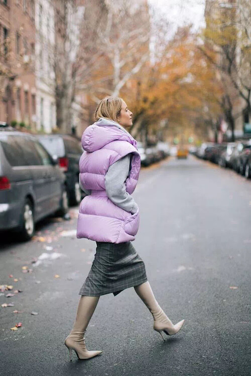 how to wear puffer vest