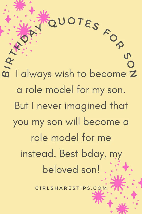 inspirational birthday quotes for son from Mom