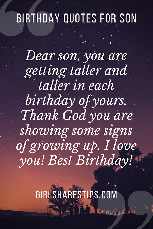 inspirational birthday quotes for son from Mom