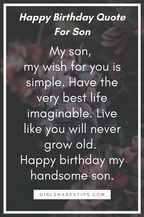 inspirational birthday quotes for son from Mom