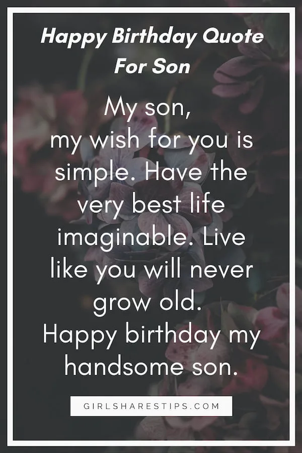 inspirational birthday quotes for son from Mom