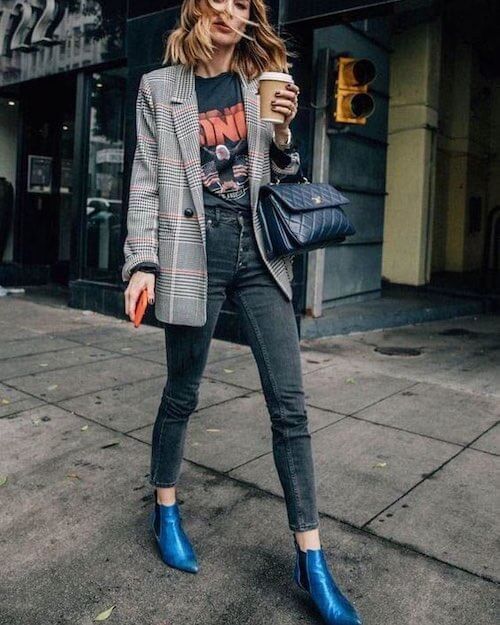 jeans and blazer outfit