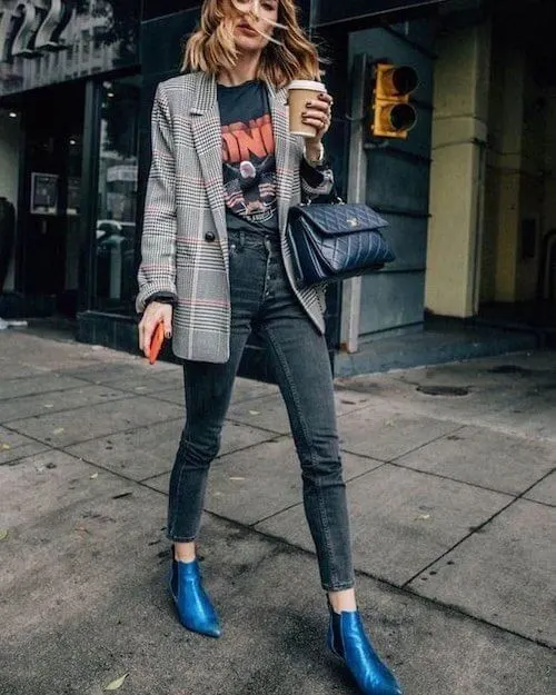 jeans and blazer outfit