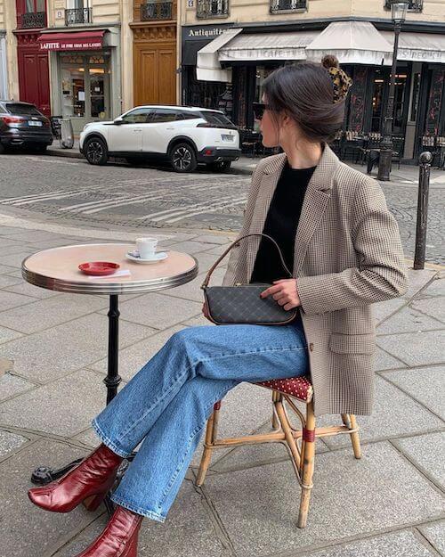 jeans and blazer outfit