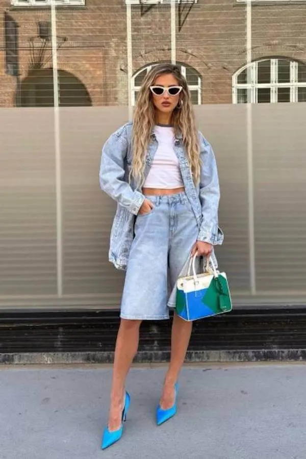 jorts outfit ideas women
