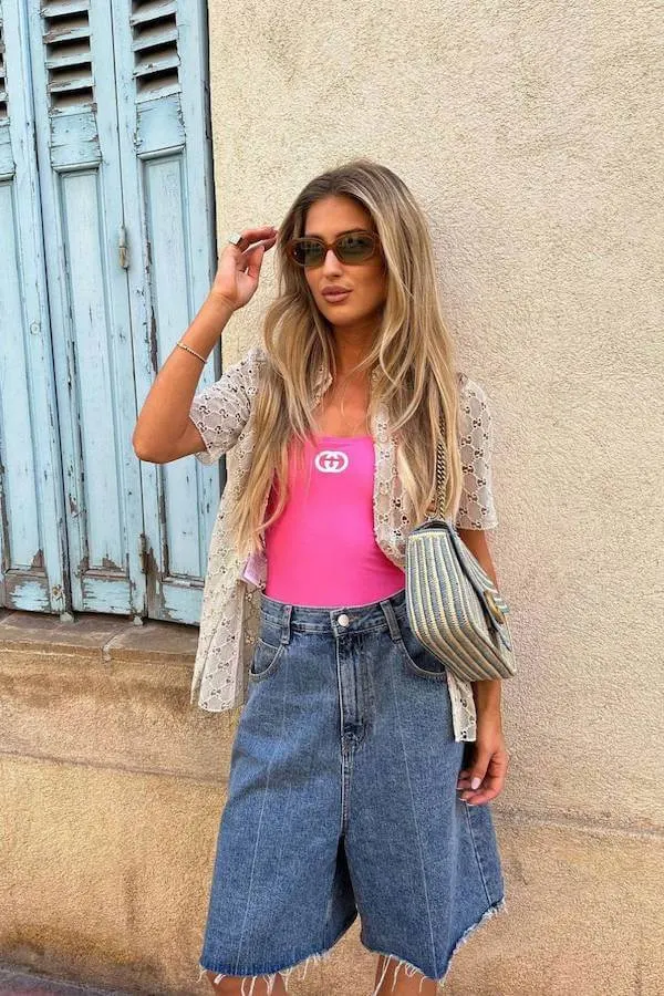 jorts outfit ideas women