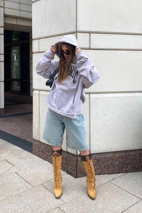 jorts outfit ideas women