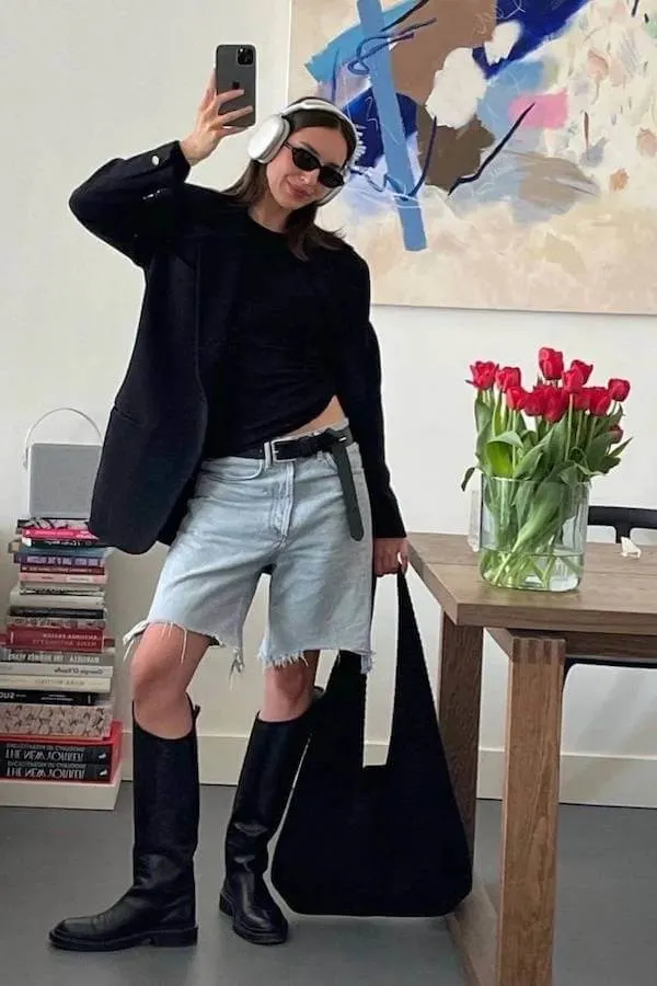jorts outfit ideas women